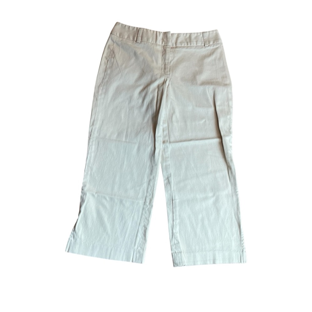 Versailles Petite 4P Cream Color Cotton Cropped Women’s Pants